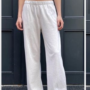 brandy melville light gray anastasia sweatpants